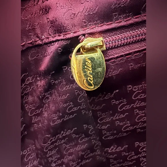 Cartier Vintage Calfskin Bucket bag with card and COA - Picture 7 of 17